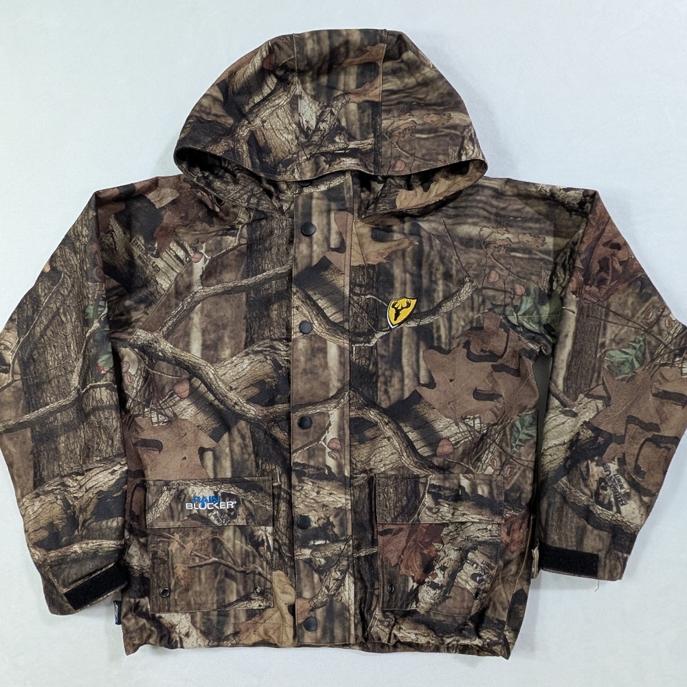 Scent Blocker Break-Up Infinity Rain Blocker Camouflage Hunting Jacket Youth L